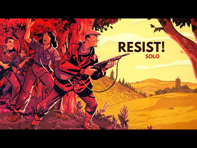 Resist! Board Game Playthrough | Learn How to Play this Solitaire Card Game