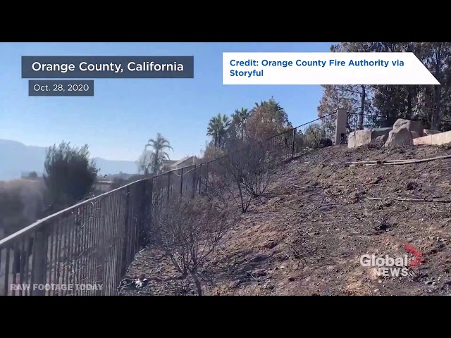 U.S. West Coast Wildfires: Blaze scorches parts of Orange County, Chino Hills, California