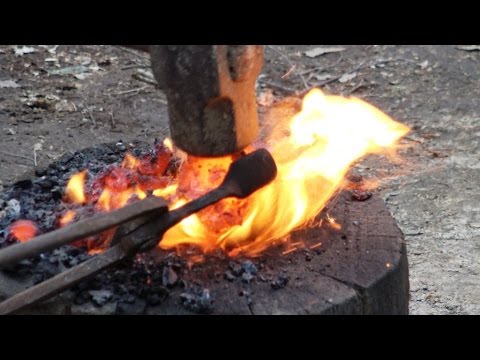 Making Iron In The Woods - Bloomery Furnace