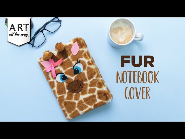 Fur Notebook Cover | Easy Desk Decor Ideas | Easy DIY