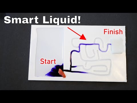 This Liquid Can Solve Complex Mazes By Itself