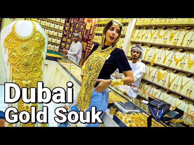 The Most Amazing Gold Market In The World 🇦🇪 Dubai Gold Souk (Full Tour)