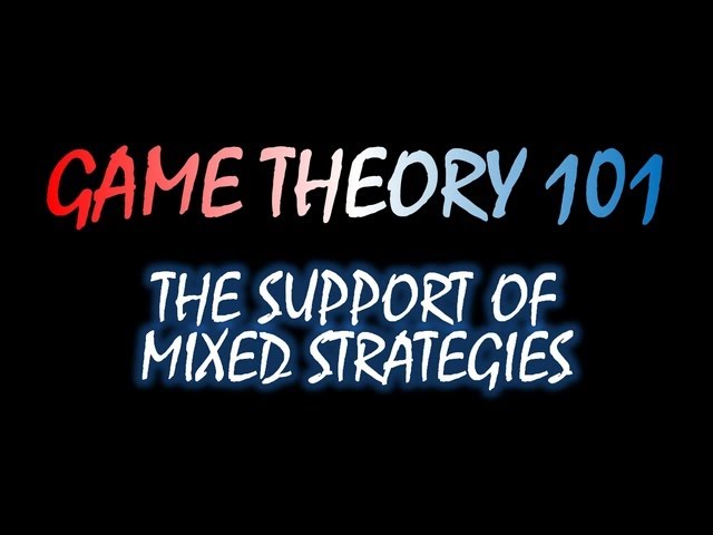 Game Theory 101 (#32): The Support of Mixed Strategies