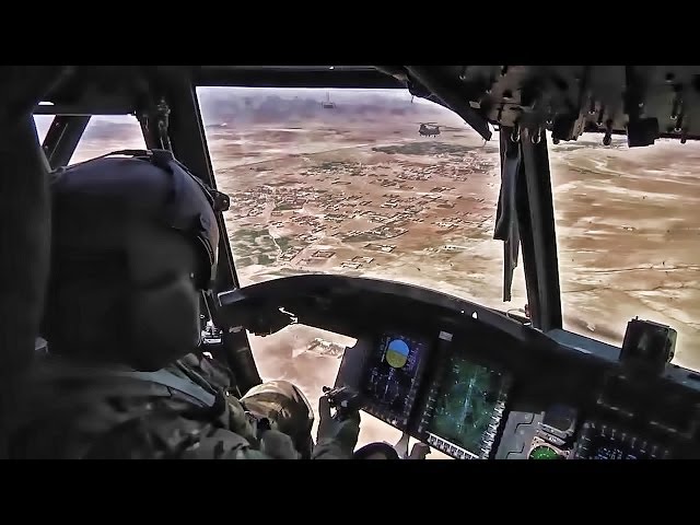 Chinook Flight Over Afghanistan