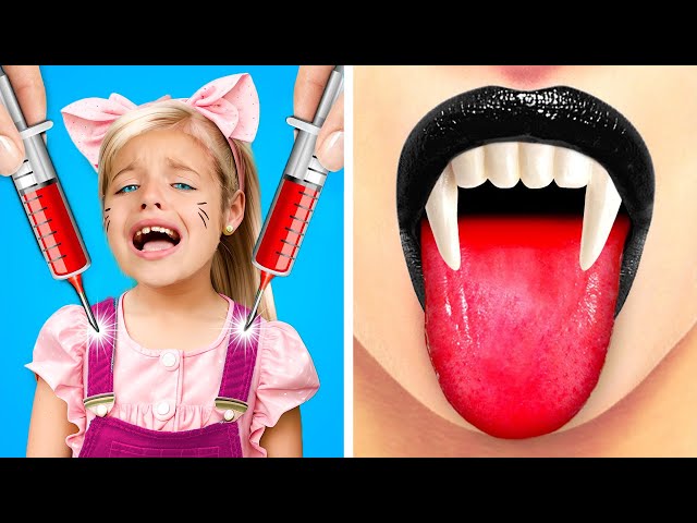 Good Barbie Babysitter vs Bad Vampire Babysitter! *Genius Parenting Hacks*