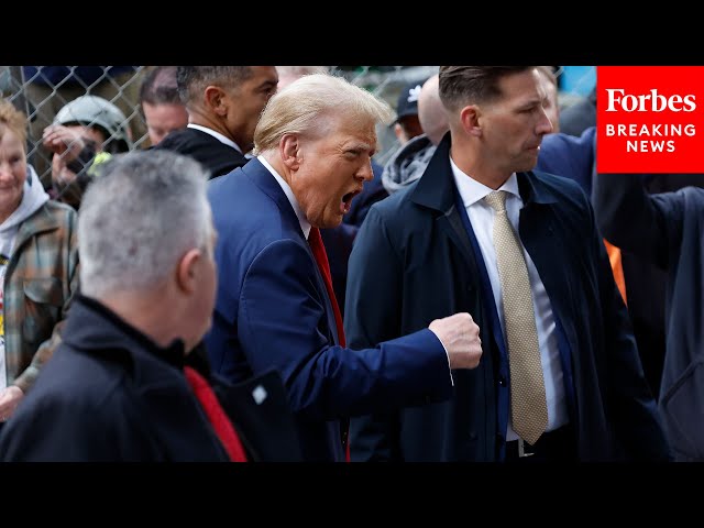 BREAKING NEWS: Trump Pays Surprise Visit To Union Construction Workers In NYC Before Trial Hearing