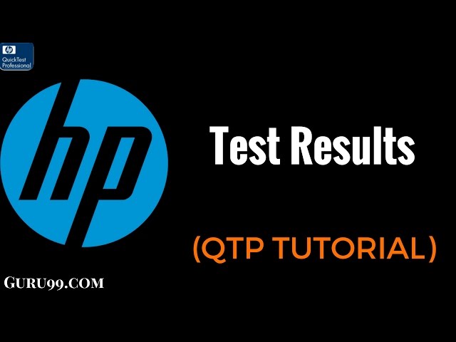 Test Results - HP UFT/ QTP TutoriaL #11