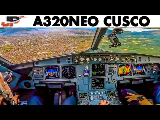 Jetsmart Airbus A320neo landing at Cusco Peru