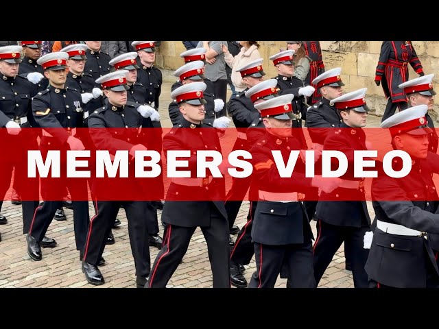 Elite Royal Marines march into Tower of London | Members Only Video