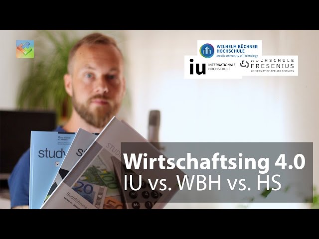B.Eng. Wirtschaftsingenieurwesen 4.0 im Fernstudium: IU vs. WBH vs. HS Fresenius