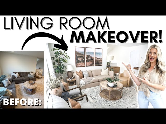 EXTREME LIVING ROOM MAKEOVER || LIVING ROOM DECORATING IDEAS || DECORATING ON A BUDGET