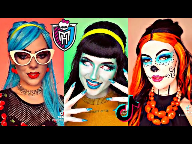 Monster High TikTok Makeup Compilation | Kind of Best of Doll Challenge (I'm Not A Doll)