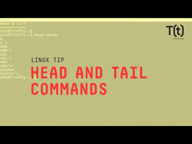 How to use the head and tail commands: 2-Minute Linux Tips
