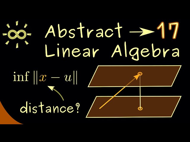 Abstract Linear Algebra 17 | Approximation Formula [dark version]