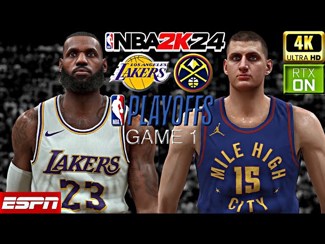NBA 2K24 PC Ray Tracing Mod (4K60) | Lakers vs Nuggets Game 1 | NBA Playoffs WCR1